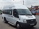 Бесплатный автобус Genser в пункт аренды автомобилей АрендаАвто-лкс на Новорязанском шоссе